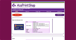 Desktop Screenshot of aceprintshop.com